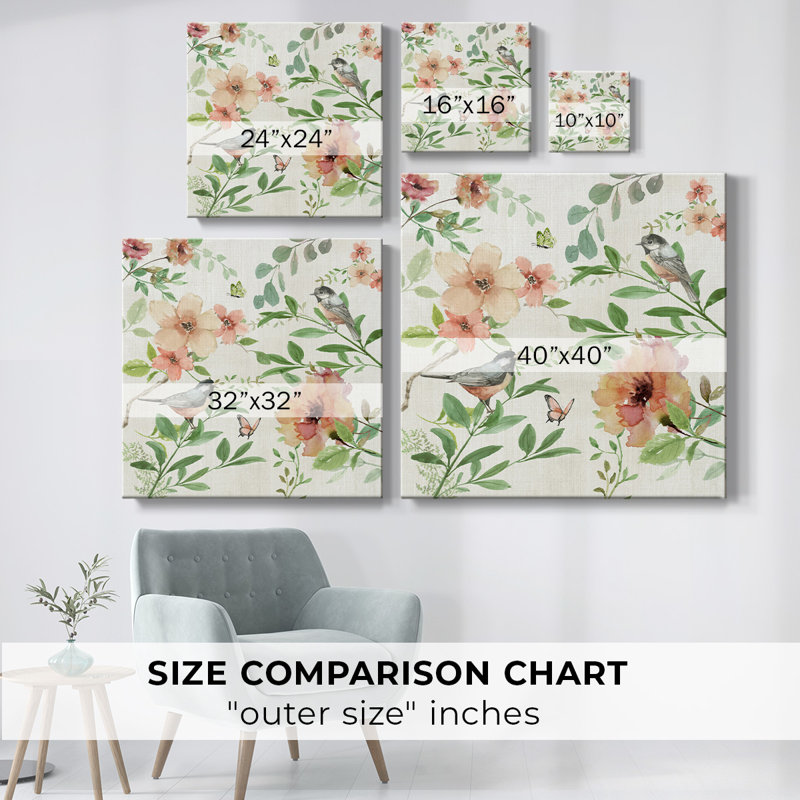 Toile tendue Secret Garden I-Gallery, H 40 po x l 40 po x P 1,5 po