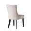 Chaise (2) Grey Diamond Stitch - revêtement, structure en bois gris, tissu doux, pieds