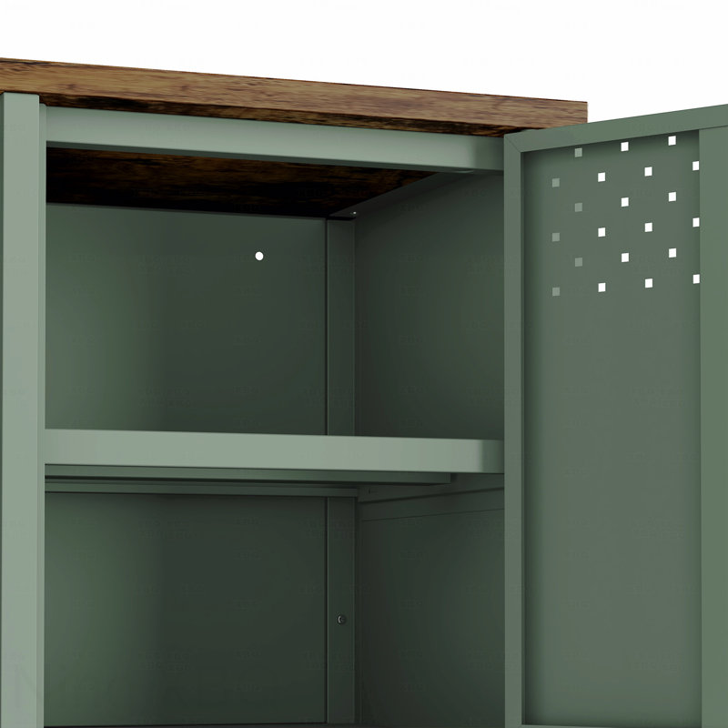 Armoire de rangement vert sauge, Vert sauge