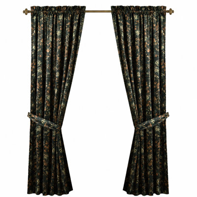 Black Velvet Curtains 84 inches Long