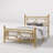 Ajayceon Metal Platform Bed Frame With Vintage-Style Headboard And Footboard-366724057-357881626