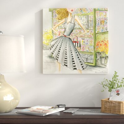 City Girl Series: The Newsstand Painting Print on Wrapped Canvas -  East Urban Home, USSC7736 33590841