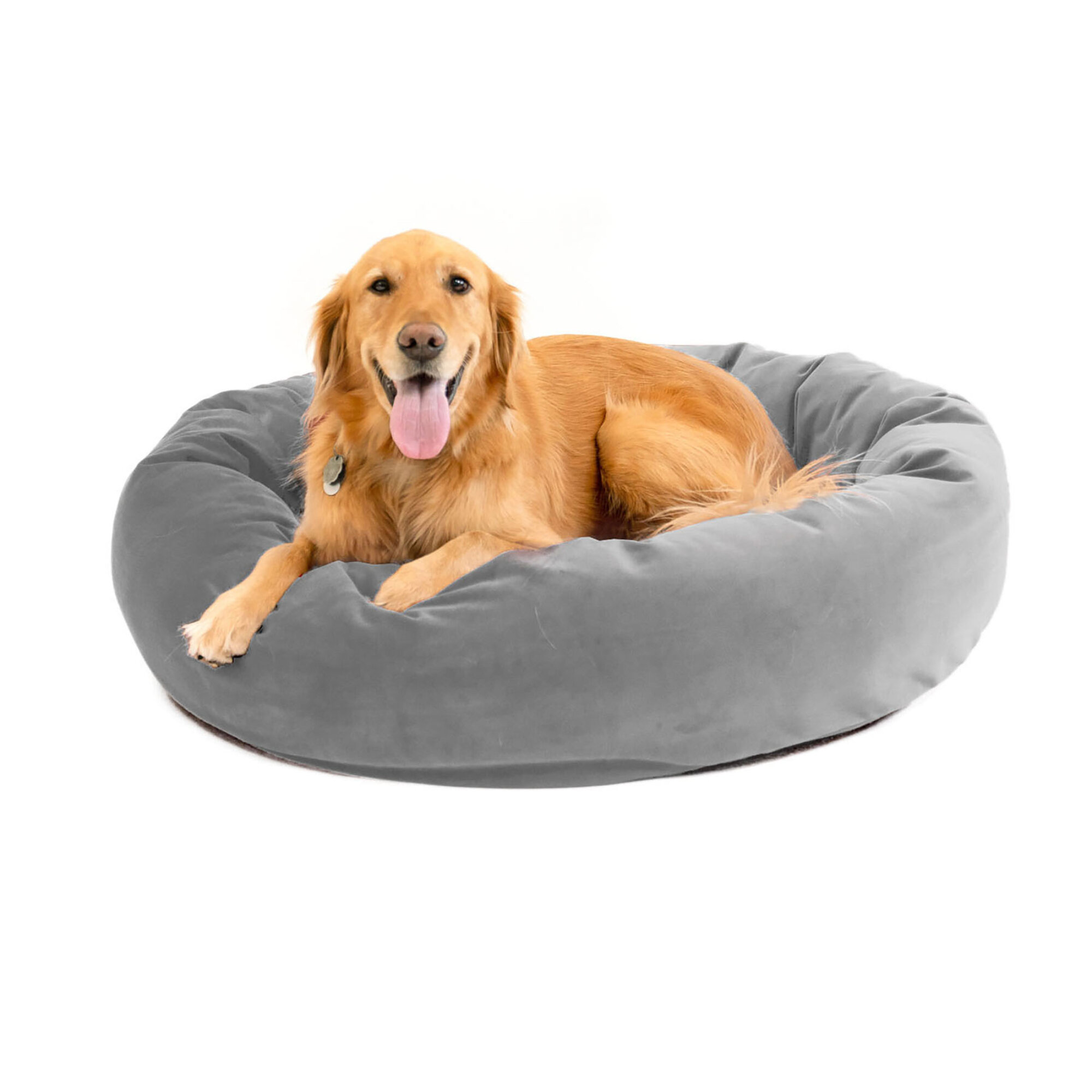 Velvet shop dog bed