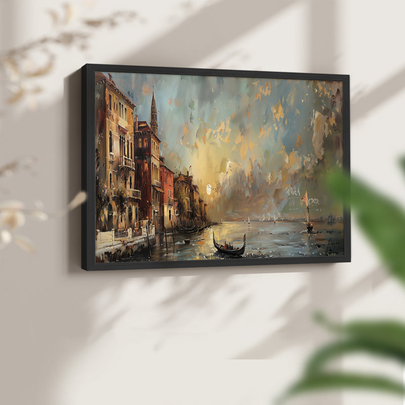 Paysage, série CLXV, reproduction encadrée, H 8 po x l 10 po, Noir