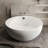 43.31"Freestanding Round One-piece Seamless Acrylic Double Bathtub