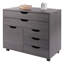 Armoire mobile à 3 compartiments Comacho, gris anthracite