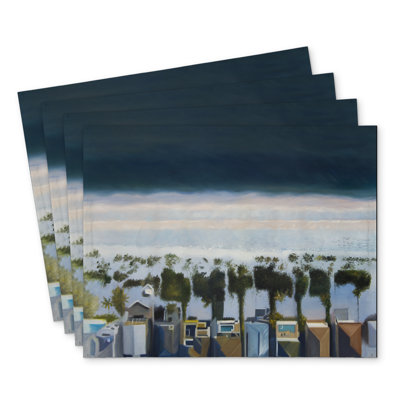 Bird's Eye View Beach Placemats Set of 4 - Home Decor