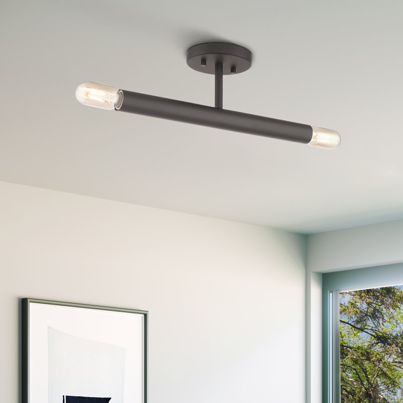 Margolf Semi Flush Mount, Bronze