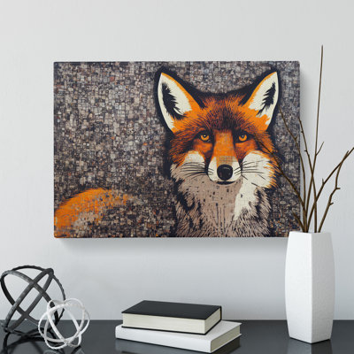 Cracking Fox - Wrapped Canvas Print