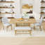 Ensemble de salle à manger, table extensible, chaises rembourrées et banc 6 pièces Emere-712588212-712588213-712588235