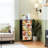 4 Drawer Dresser for Bedroom, Narrow Chest of Drawers, Wooden Top and Study Iron Frame 18"x37.5"-(WxH)
