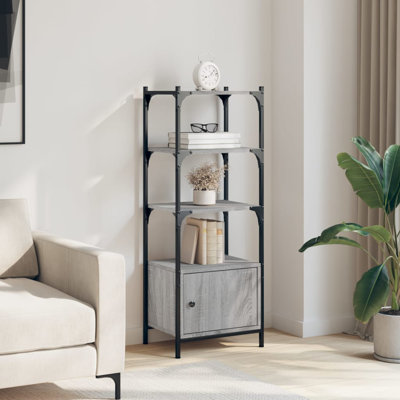 109.5cm H x 41cm W Metal Standard Bookcase
