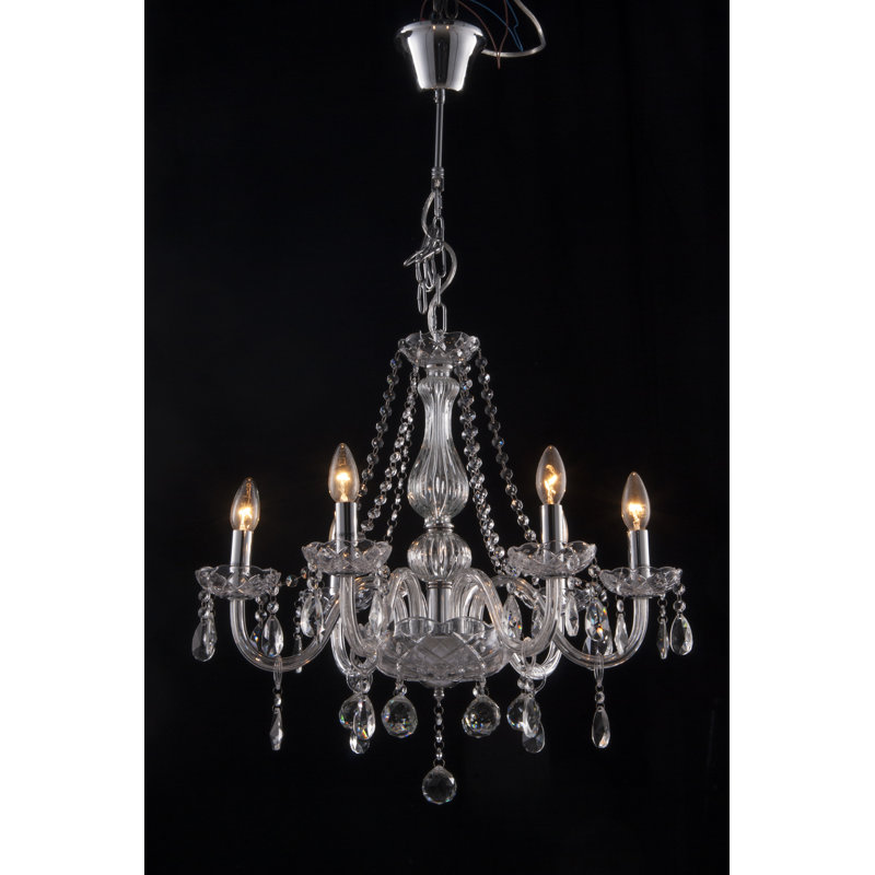 Santana 6 - Light Candle Style Chandelier