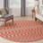  Positano 6' x Round Terracotta Modern Rug-191839127-191839133