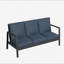 Canapé de patio 75 po 3 places en aluminium toutes saisons-963164682