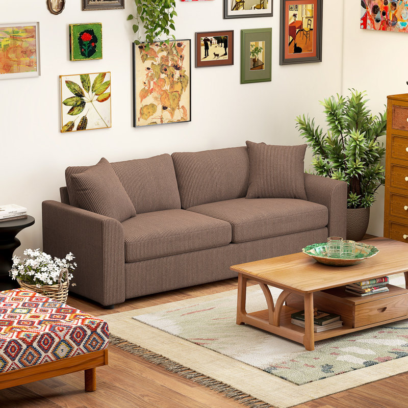 3 Seater Corduroy Sofa, Coffee