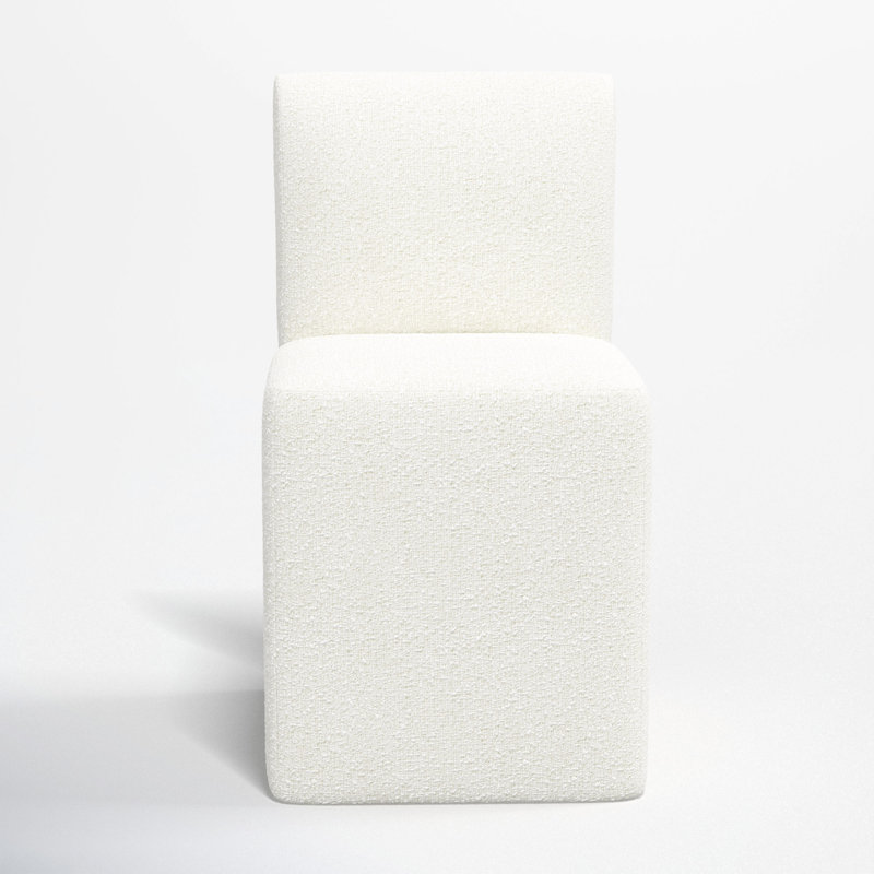 Mendy Dining Chair, Classic Snow Boucle