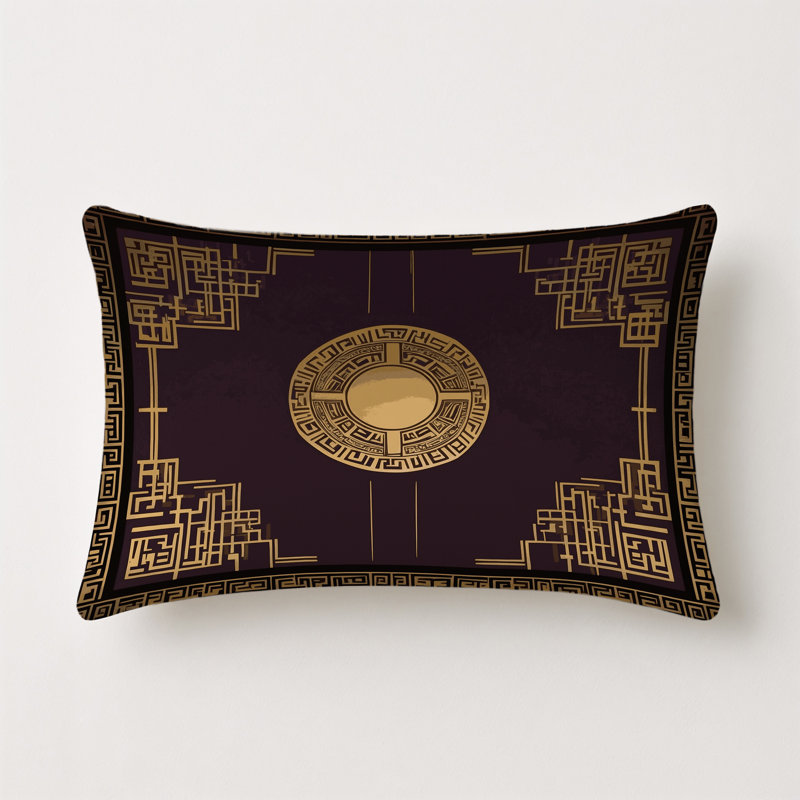 Luxe Flourish Indoor And Outdoor Throw Pillow, Rectangle 14"H x 20"W