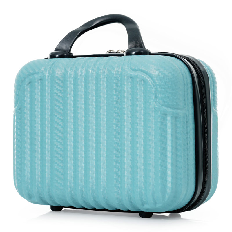 Ensemble de 6 valises, valise rigide en ABS avec roues pivotantes, serrure TSA, crochets latéraux, bagage à main léger et bagage à main