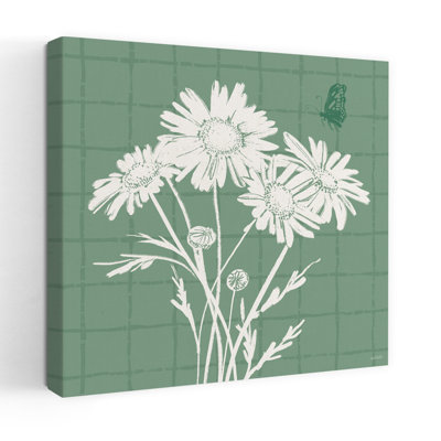 Spring Delight V Abstract Butterfly Daisy