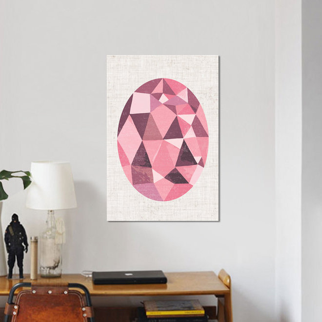 « bijou iv », reproduction d’impression sur toile tendue, H 12 po x l 8 po x P 0,75 po, Toile tendue, Pas de tapis