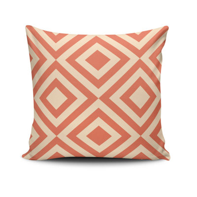 Coussin décoratif, 17,0 x 17,0 pouces, 50% coton / 50% polyester, lavable à la machine, repassable, rembourrage en silicone, fermeture à glissière dissimulée | Coussin décoratif doux et élégant pour le salon, la chambre à coucher et le bureau