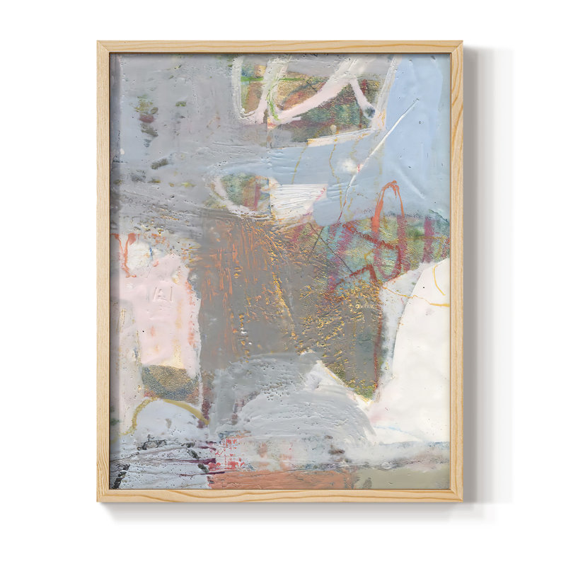 Minim II Framed Print - Solid Wood, 15" H x 12" W