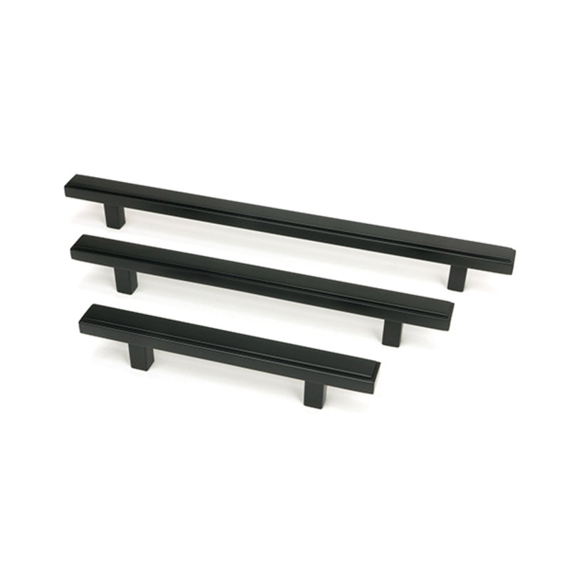 Polished Chrome Scully Pull Handle - Small, 9.6 cm, Matt Black