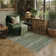 Vintage Oriental Area Rug in Green
