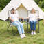 Chaise de camping pliante - 3 positions inclinables, haut dossier, capacité de 260 lb