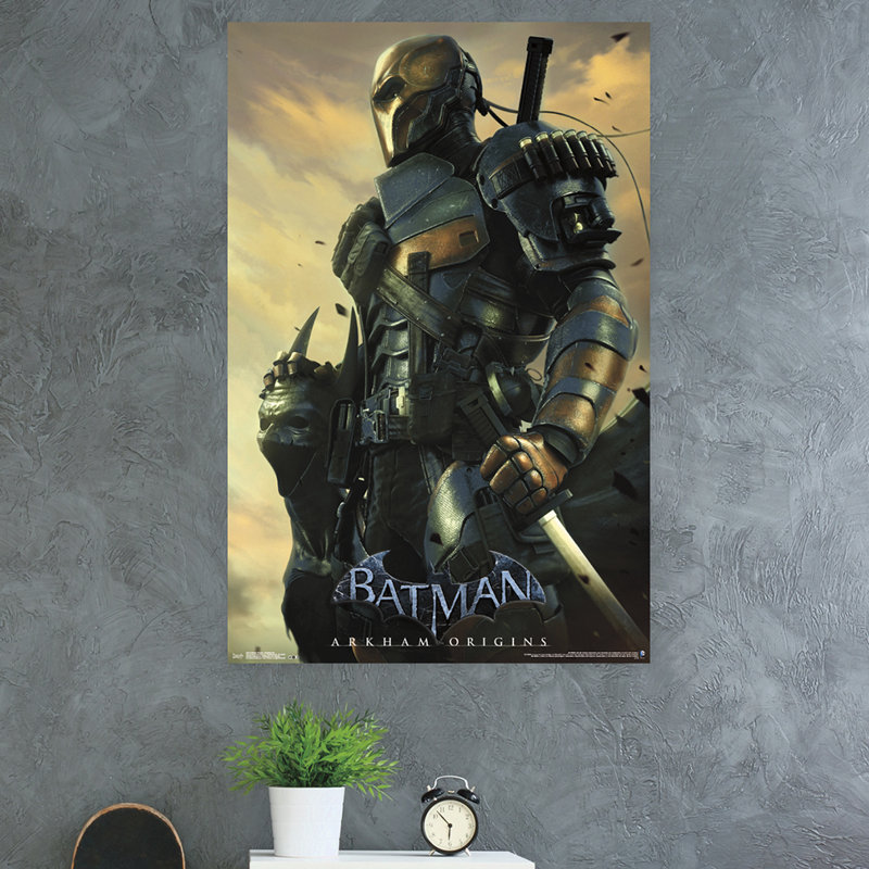 Arkham origines-impression sur papier deathstroke