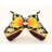 Butterfly Trinket Box with Monarch Coloration
