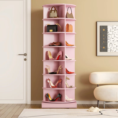 360 Rotating Shoe Cabinet Holds Up To 28 Paris Of Shoes, Shoe Storage Organizer For Home