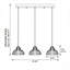 Luminaire suspendu en métal 3 lumières Aurelius