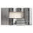 Astro Series 128 In. W X 79 In. H X 20 In. D Garage Cabinet Set A (7-Piece)