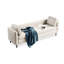 Banc rembourré blanc crème-1256605704