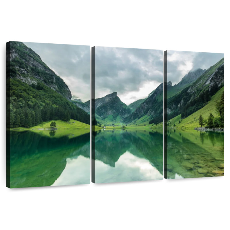 Alvord Seealpsee Mountain Reflections, H 24 po x l 38 po