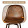 Moulton 360° Swivel Bar Height Stools Solid Back Bar Chairs with Backrest, Footrest for Kicthen/Bar