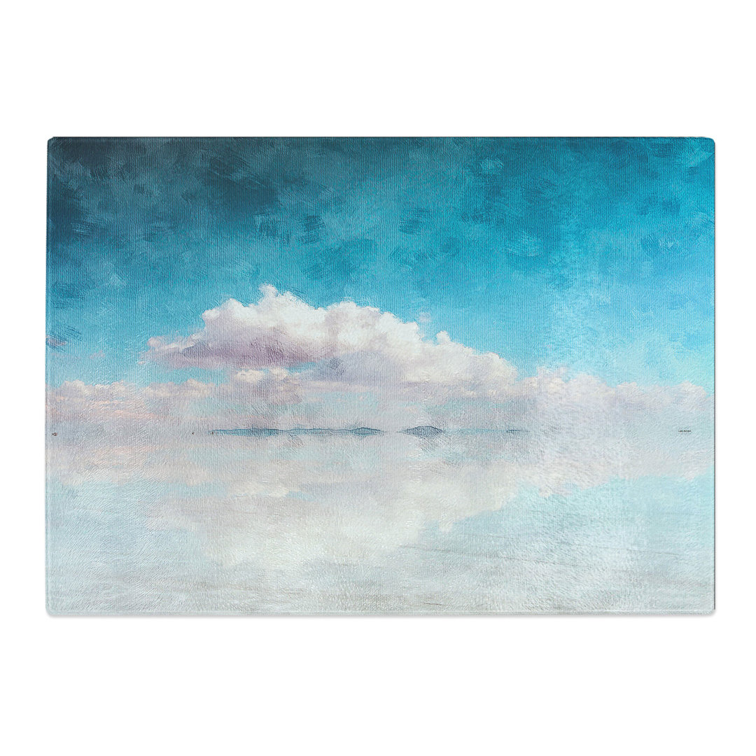 Tempered Glass Salar De Uyuni Salt Flat in Bolivia Abstract Chopping Board