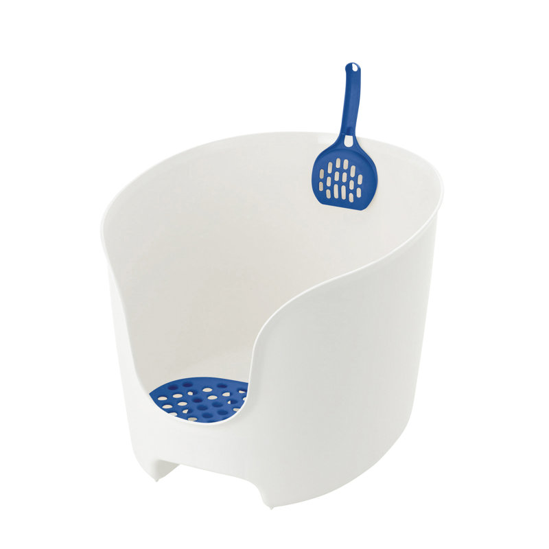 Litière pour chat PAW TRAX, Blanc / bleu