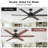 Blade Indoor Farmhouse Ceiling Fan with Reversible DC Motor, Speed Remote Control-326023780-330101874-330101875