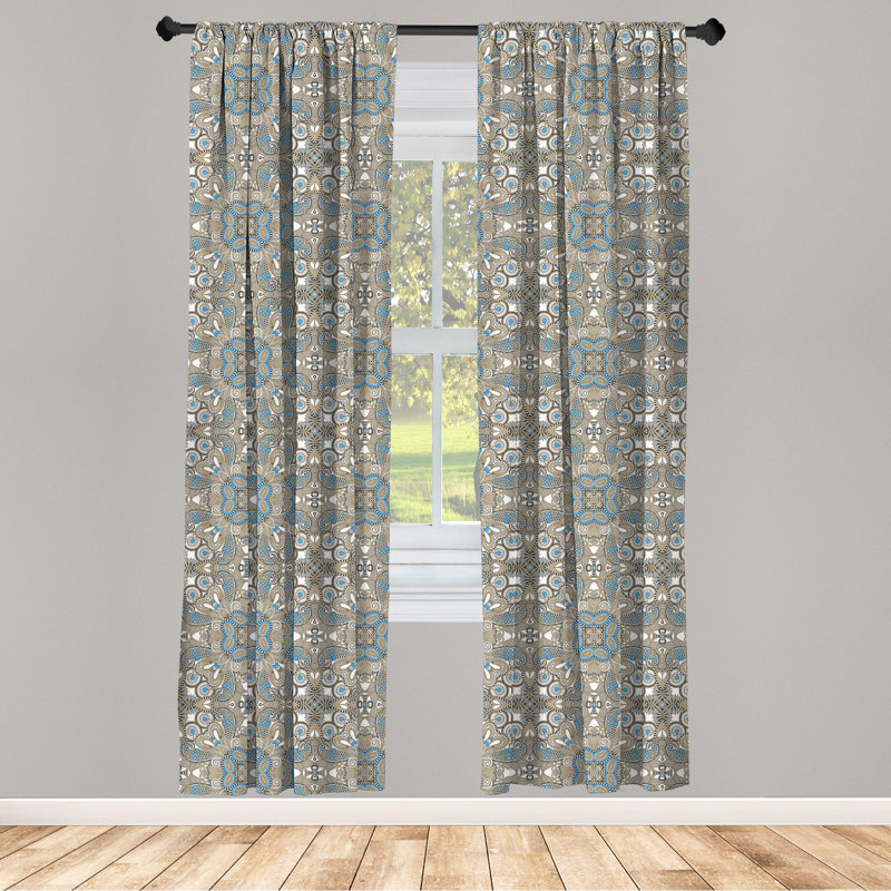 Semi Sheer Sliding Panel Pair, 28" x 95"