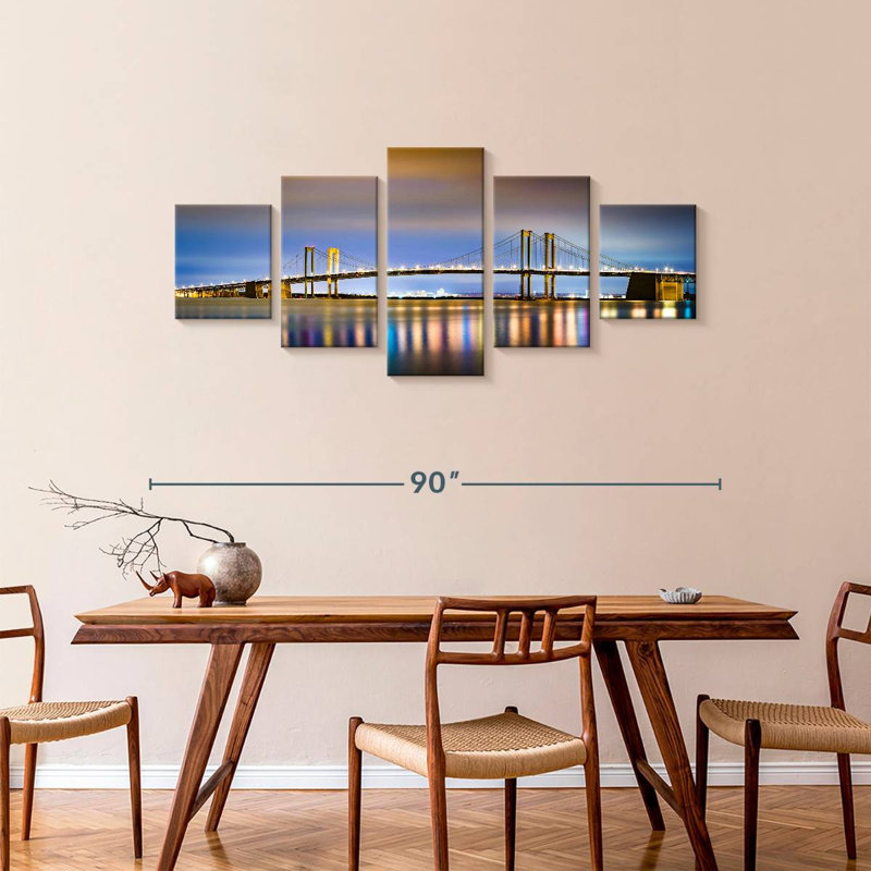 Luminous Delaware Bridge, 36" H x 80" W