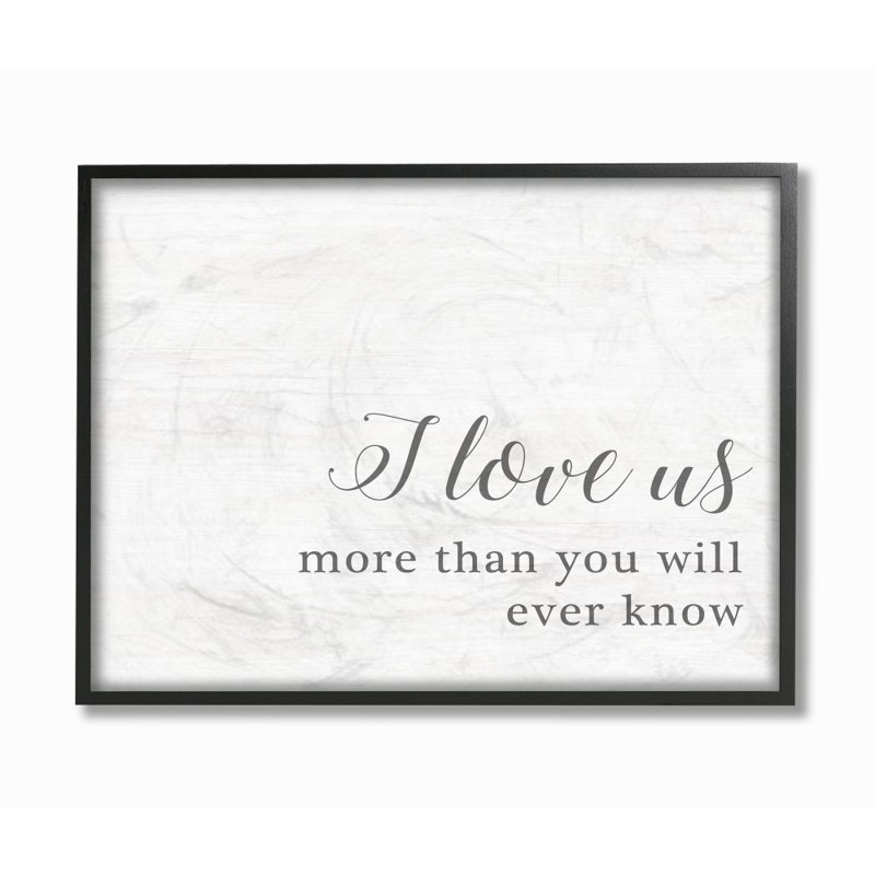 «I Love Us Family Home Inspirational Word Design», impression sur toile, H 24 po x l 30 po x P 1,5 po