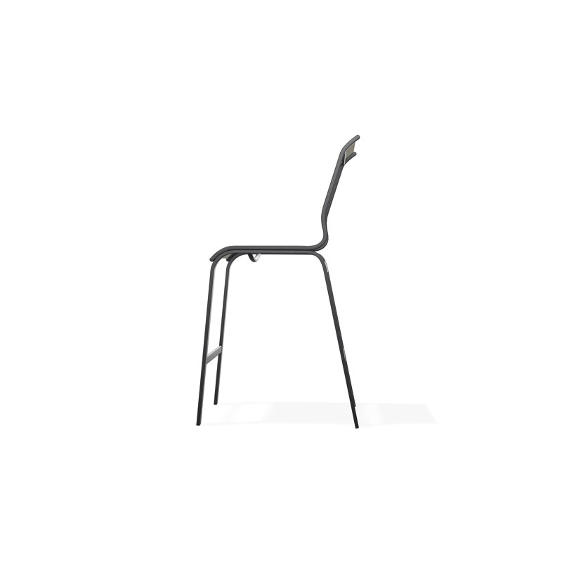 Chaise sans accoudoirs Aruba II, Noir, Ella