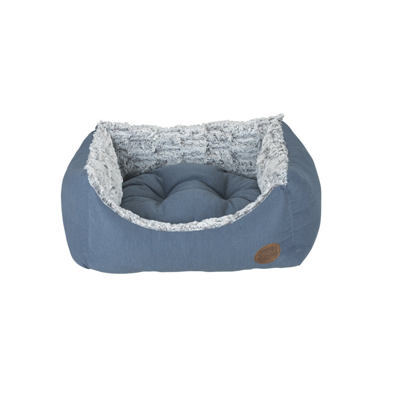 Popcorn Polyester Pet Bed, Teal, 53.34cm W x 53.34cm D