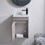 Ensemble de meuble-lavabo simple 16 po gris