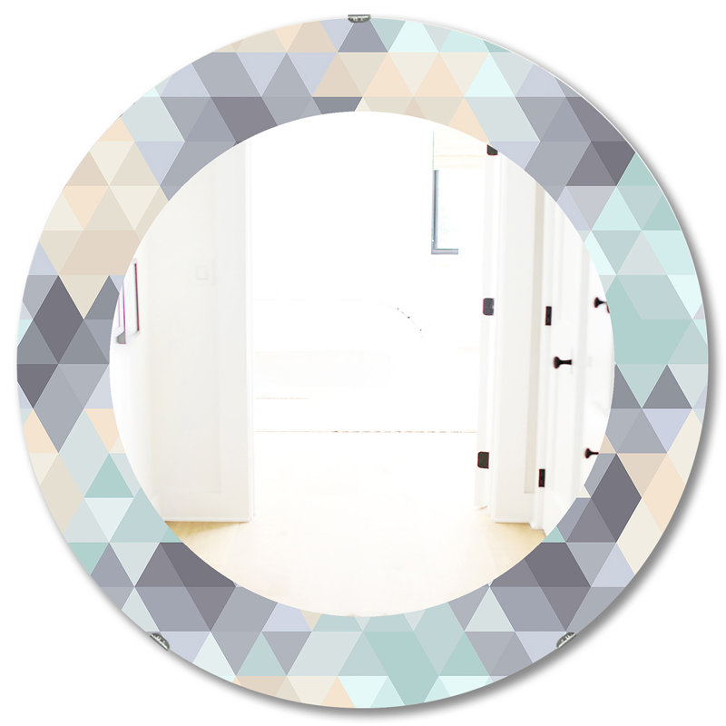 Triangulaire Colourfields 28 - Miroir moderne, H 31,5 po x l po