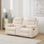 2 Seater Reclining Fabric Sofa-121362392-121362393
