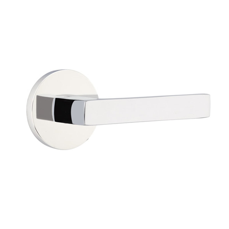 Poignée de porte avec rosette Dumont Passage (Hall & Closet), Droite, Chrome poli